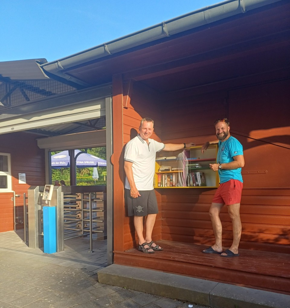 Neues Lesevergnügen im Freibad Bieberstein