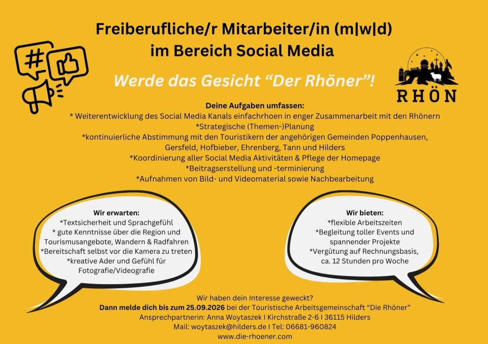 Stelleananzeige TAG Social Media